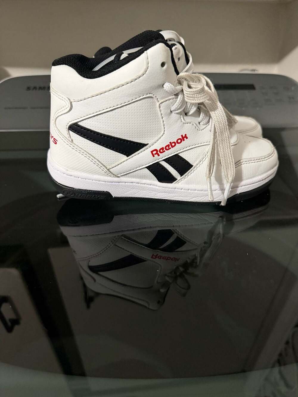 Heelys Reebok BB4500 Mid Size 1 White Black Red Sneakers